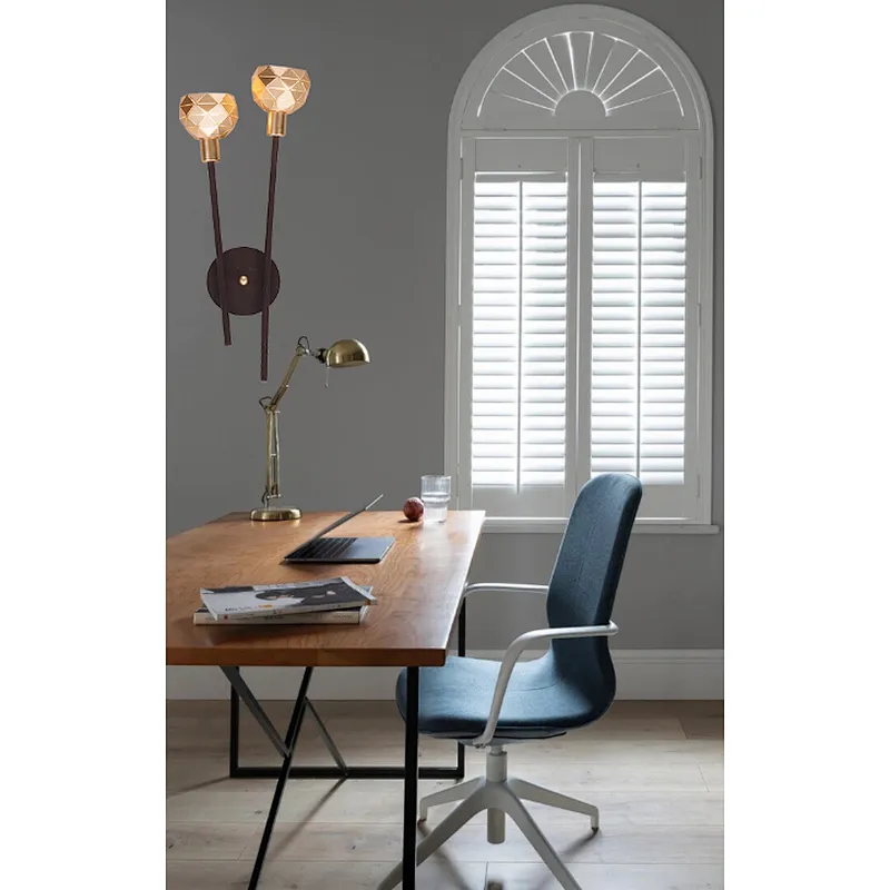 American characteristics of classic luxury metal wall lamp