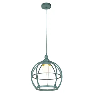 American style modern green metal pendant light for kitchen dining