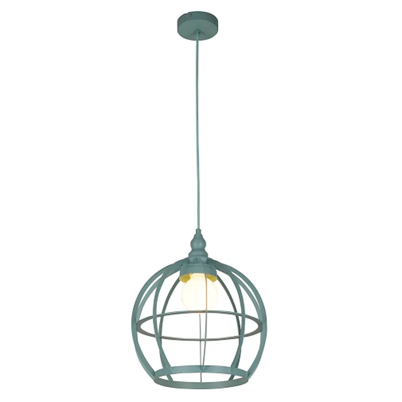 American style modern green metal pendant light for kitchen dining
