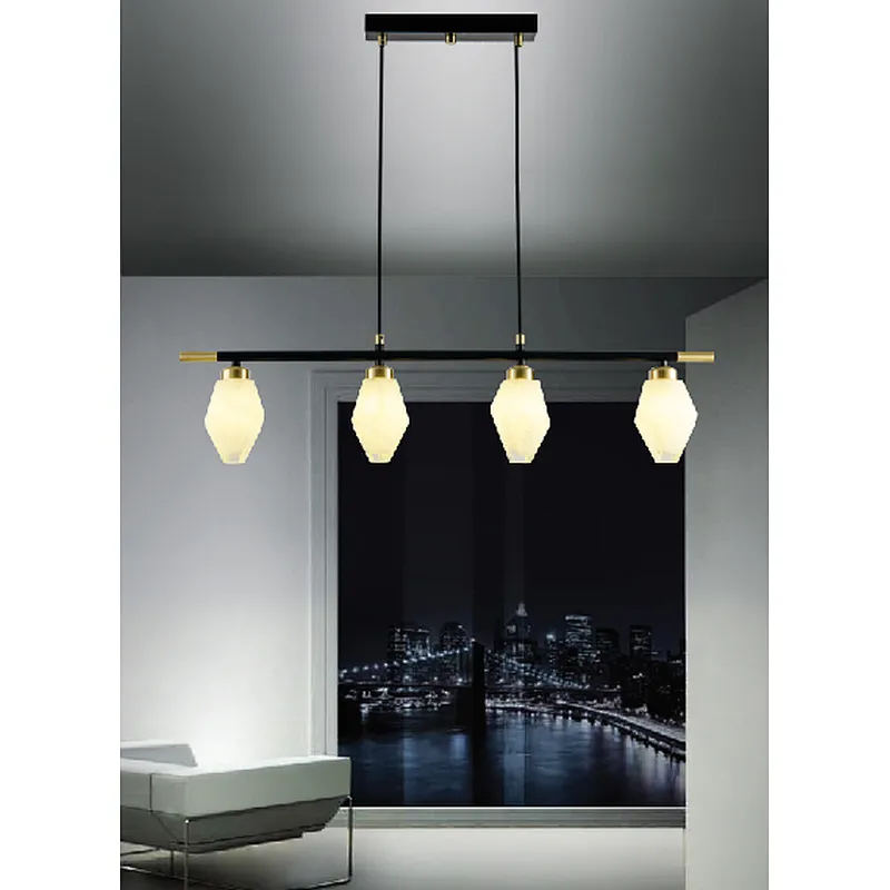 2022 European new design modern luxury irregular glass pendant light