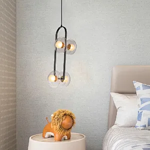 Zhongshan factory modern simple pendant light with glass shade G9 dining pendant lamp