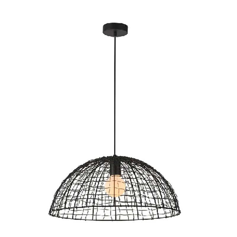 Zhongshan factory selling postmodern painting pendant light matte black metal pendant lamp