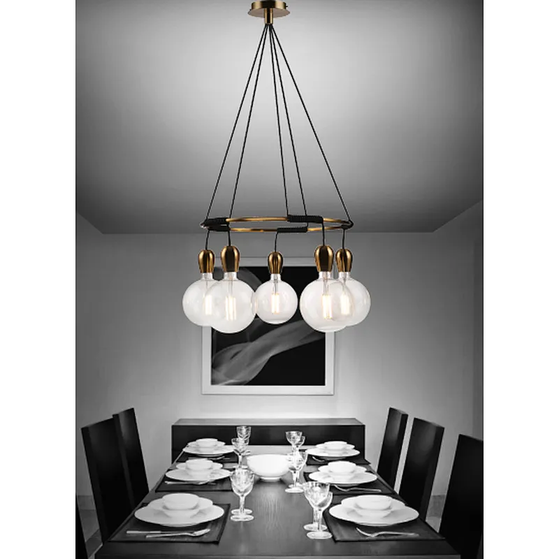 American style modern simple 5 lights dining pendant light