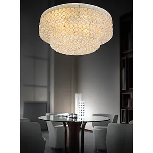 European style vintage clear crystal ceiling lamp home