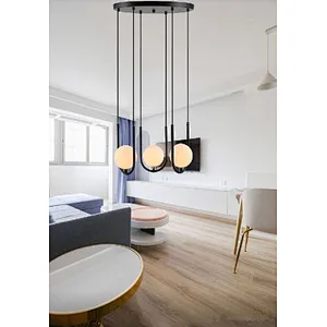 Nordic modern simple glass ceiling pendant light indoor