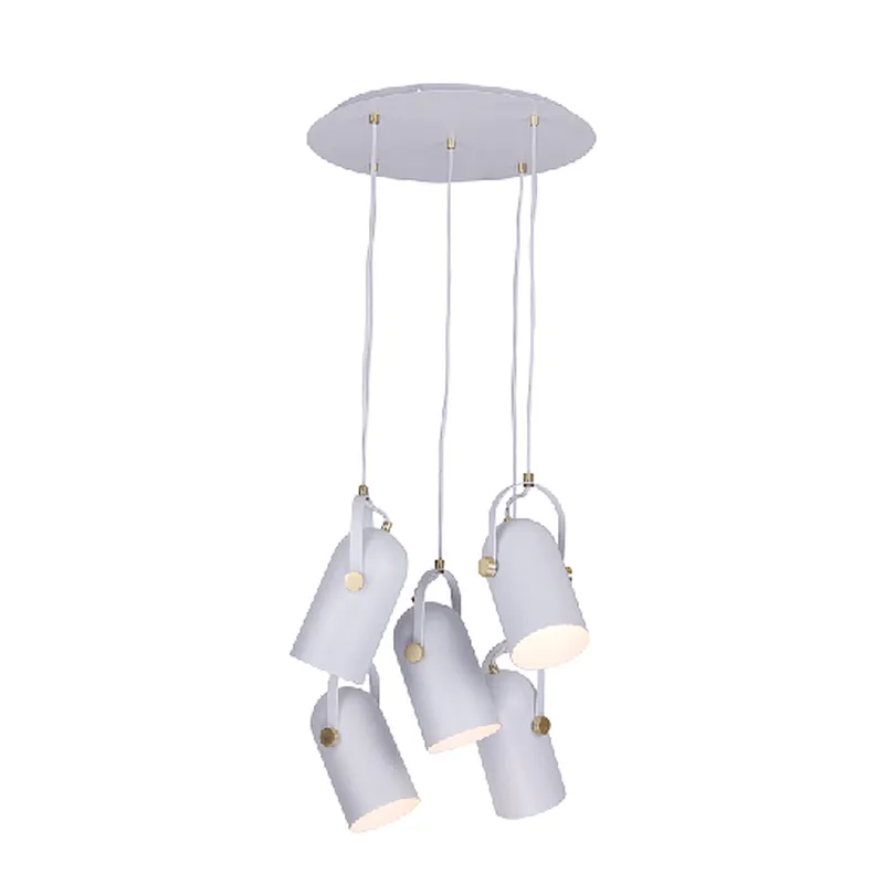American style modern matte white painting pendant light