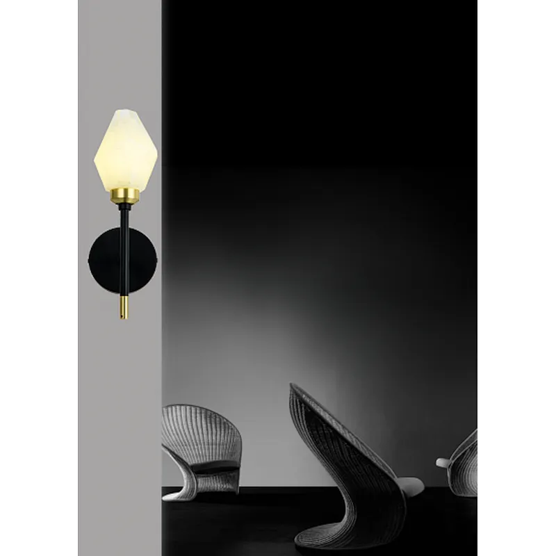 2022 European modern luxury irregular glass wall lamp