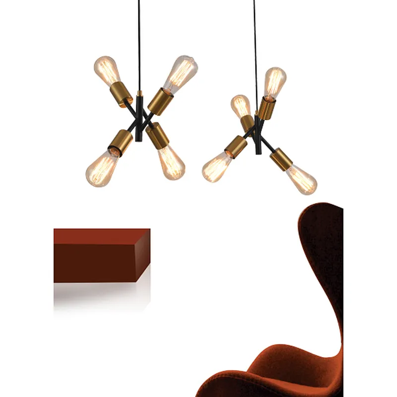 2022 China modern industrial Edison light bulb dining pendant light