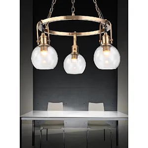Nordic classic modern clear glass chandelier home decoration