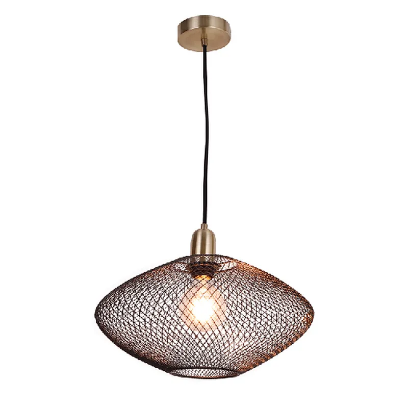 European style black hollowed metal pendant lamp dining chandeliers made in China