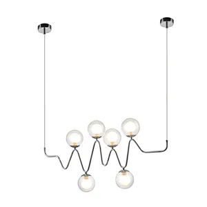 European modern contracted creative wave pendant light