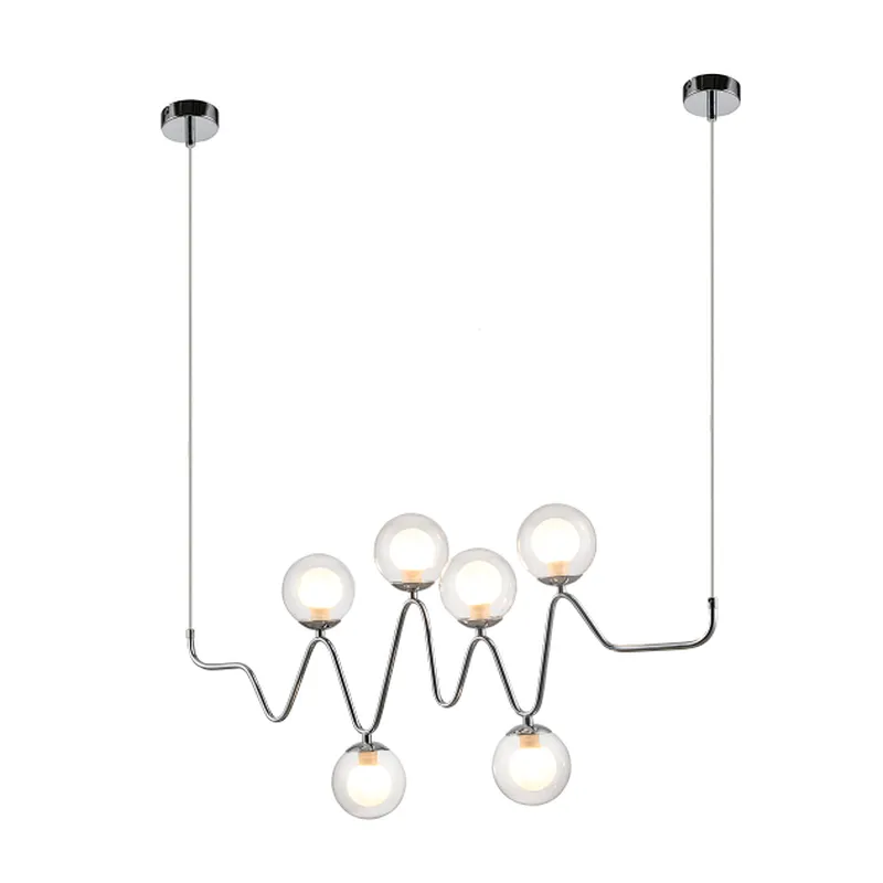 European modern contracted creative wave pendant light