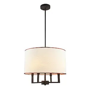 European style vintage chandelier lamp with fabric in China