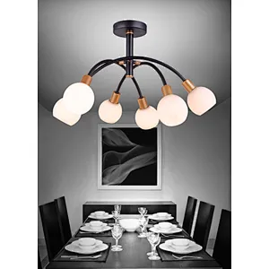 Nordic modern white glass ceiling light house decoratived