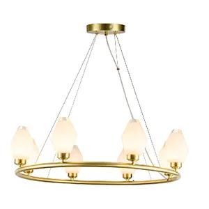 2022 European new design modern luxury irregular glass pendant light