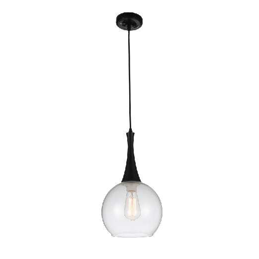 European modern clear glass pendant light for kitchen dining