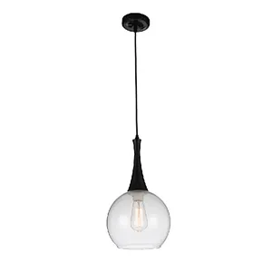 European modern clear glass pendant light for kitchen dining