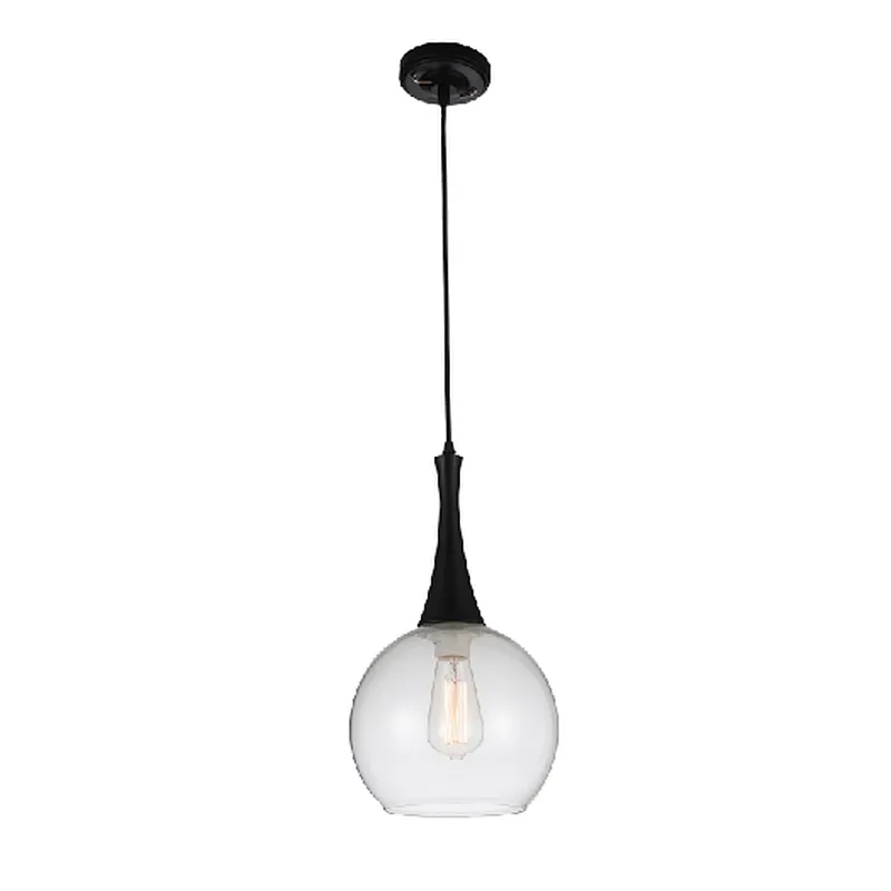 European modern clear glass pendant light for kitchen dining