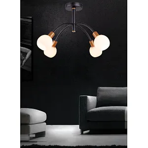 Nordic modern white glass ceiling light for home hotel