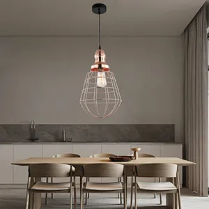 American style high quality lamp rose gold metal pendant light for kitchen dining
