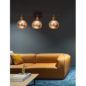 American classic luxury metal 3 lights wall lamp