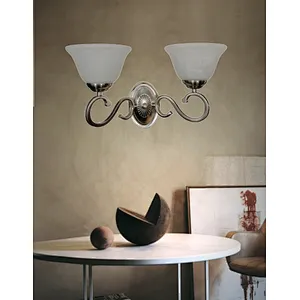 European traditional retro sand silver wall lamp bedside