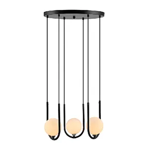 Nordic modern simple glass ceiling pendant light indoor