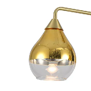 High quality Dubai Style luxury modern glass ceiling light gold