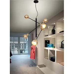 Nordic industrial style creative luxury metal pendant light
