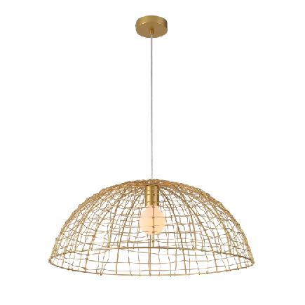Zhongshan factory features European glod metal painting pendant light made in China