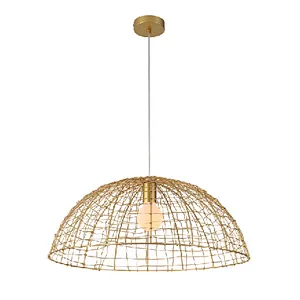 Zhongshan factory features European glod metal painting pendant light made in China
