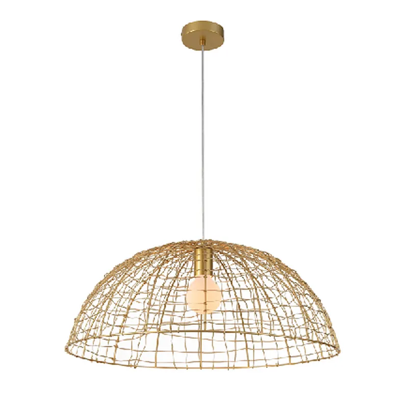 Zhongshan factory features European glod metal painting pendant light made in China