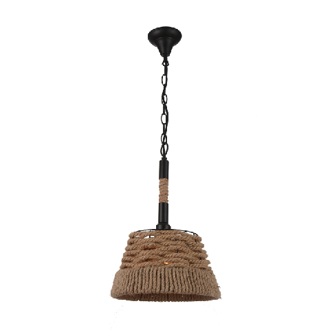 counrty style rustic rope pendant light