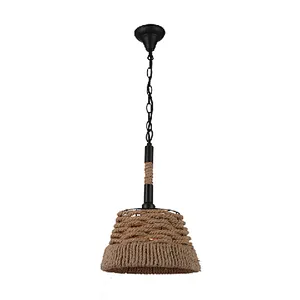 counrty style rustic rope pendant light