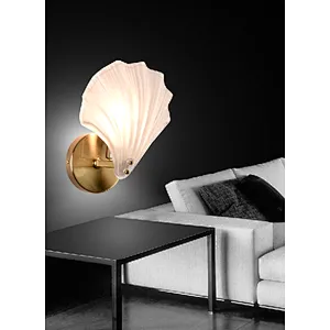 2023 French luxury frosted shell wall lamp new design modern style wall lights