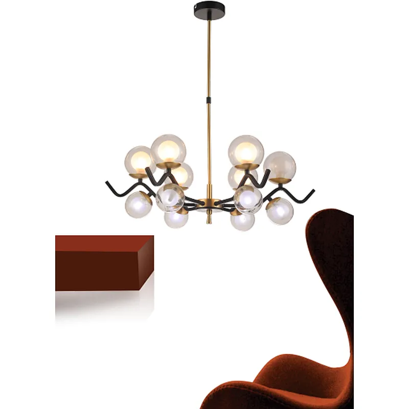 Nordic modern luxury 12 lights chandelier interior lamp