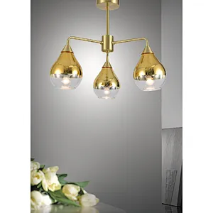 High quality Dubai Style luxury modern glass ceiling light gold