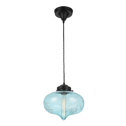 Chinese hot sale classical bule glass pendant light indoor