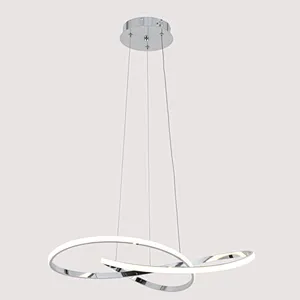 Chinese modern creative chrome aluminum 50W led pendant light