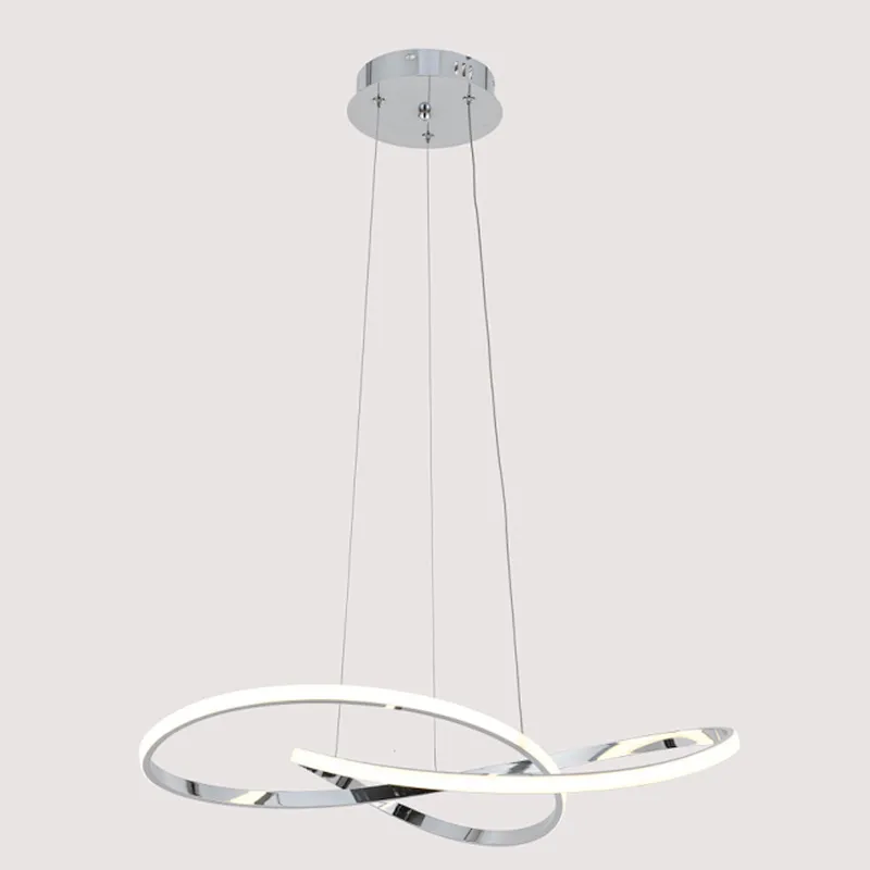 Chinese modern creative chrome aluminum 50W led pendant light