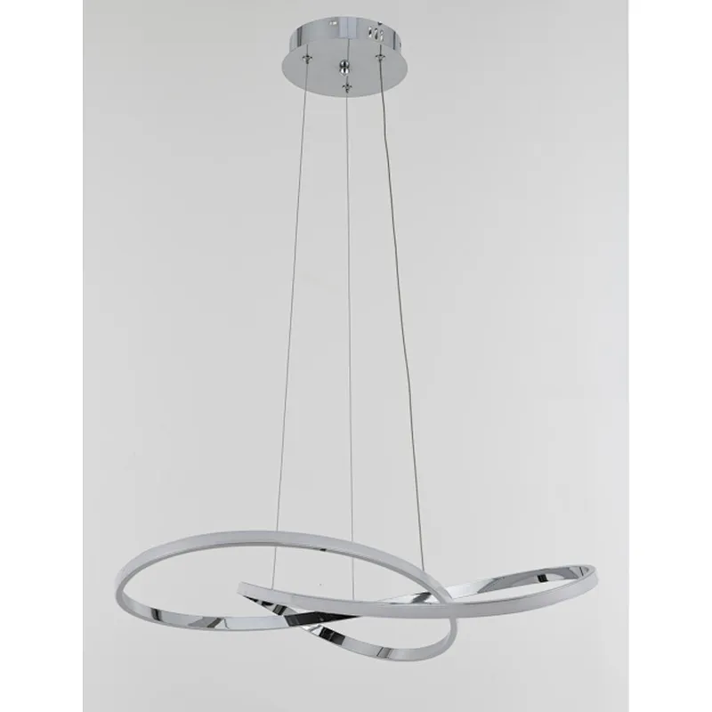 Chinese modern creative chrome aluminum 50W led pendant light