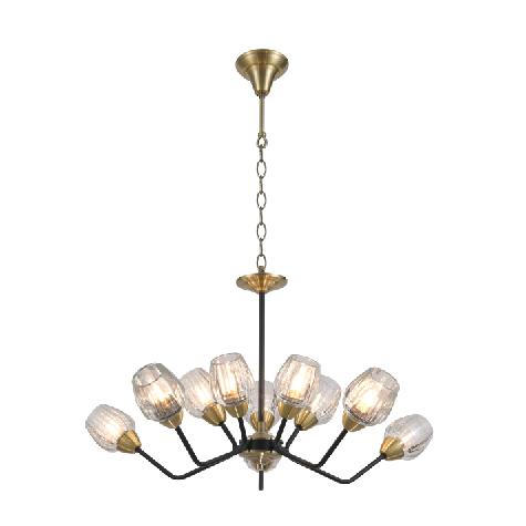 New modern luxury pinecone glass chandelier lamp in China
