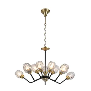 New modern luxury pinecone glass chandelier lamp in China