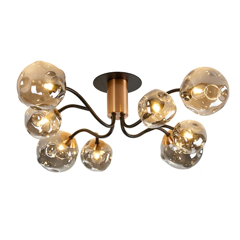 Chinese new design creative ceiling light indoor glass ceiling modern lamp