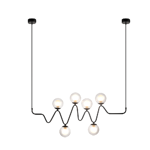 European modern contracted creative wave pendant light