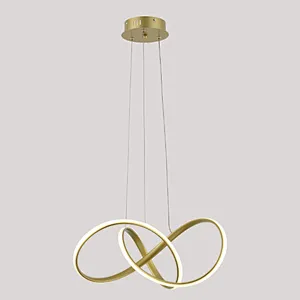 Nordic postmodern creative luxury gold 42W LED pendant light