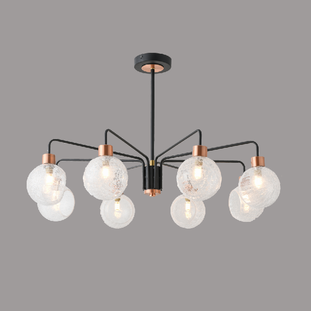 Nordic new design modern ceiling lamp with featured glass