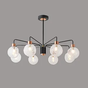 Nordic new design modern ceiling lamp with featured glass