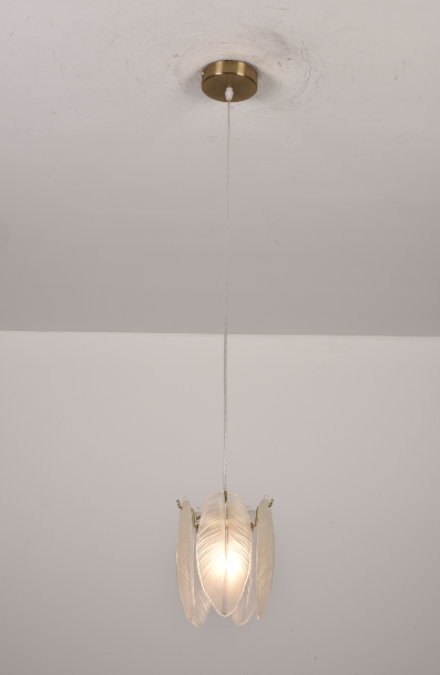 Italian style luxury modern indoor pendant lamp with feather made in China