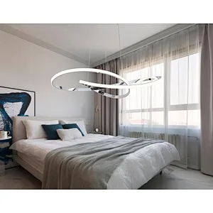 Chinese modern creative chrome aluminum 50W led pendant light